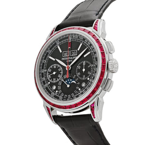Patek Philippe Grand Complications 5271/12P-001 Perpetual Calendar  Platinum Black Dial Ruby Bezel — foto 3