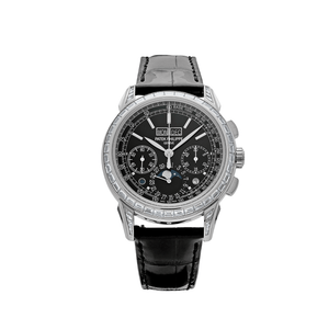 Patek Philippe Grand Complications 5271P-001 Perpetual Calendar Platinum Black Dial Baguette Bezel — foto 1