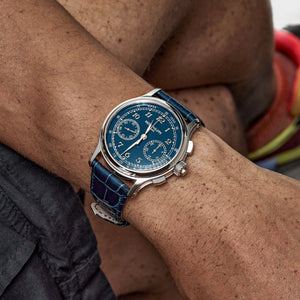 Patek Philippe Grand Complications 5370P-011 Split-Seconds Chronograph Platinum Blue Dial (2024) — foto 2