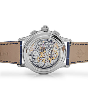 Patek Philippe Grand Complications 5370P-011 Split-Seconds Chronograph Platinum Blue Dial (2024) — foto 7