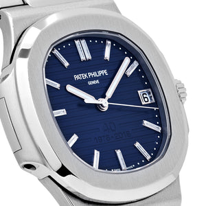 Patek Philippe Nautilus 5711/1P-001 40th Anniversary Platinum Blue Diamond Baguette Dial Limited Edition — foto 5