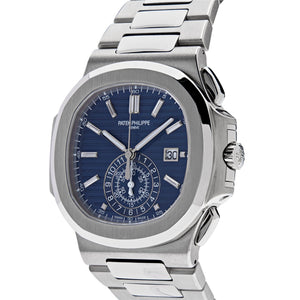 Patek Philippe Nautilus 5976/1G-001 '40th Anniversary' Chronograph White Gold Blue Diamond Dial Limited Edition — foto 3