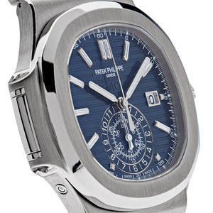 Patek Philippe Nautilus 5976/1G-001 '40th Anniversary' Chronograph White Gold Blue Diamond Dial Limited Edition — foto 4
