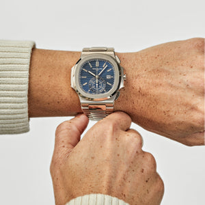 Patek Philippe Nautilus 5976/1G-001 '40th Anniversary' Chronograph White Gold Blue Diamond Dial Limited Edition — foto 2