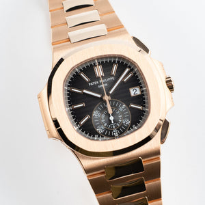 Patek Philippe Nautilus 5980/1R-001 Chronograph Date Rose Gold Black Dial (2020) — foto 5