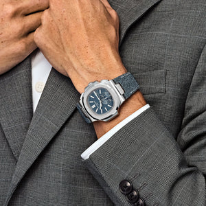 Patek Philippe Nautilus 5980/60G-001 'Denim' Flyback Chronograph White Gold Blue-Gray Dial (2026) — foto 3