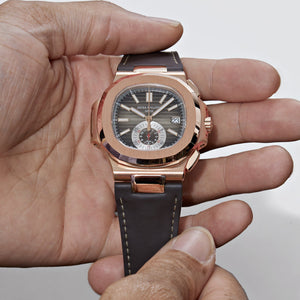 Patek Philippe Nautilus 5980R-001 Chronograph Rose Gold Brown Dial (2020) — foto 3