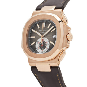 Patek Philippe Nautilus 5980R-001 Chronograph Rose Gold Brown Dial — foto 5
