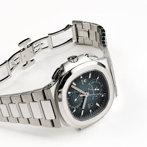 Patek Philippe Nautilus 5990/1A-011 'Travel Time' Flyback Chronograph Stainless Steel Blue Dial (2023) — foto 5