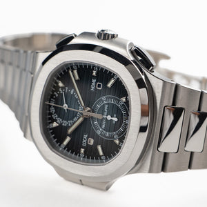 Patek Philippe Nautilus 5990/1A-011 'Travel Time' Flyback Chronograph Stainless Steel Blue Dial (2025) — foto 6