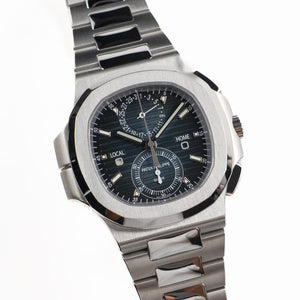 Patek Philippe Nautilus 5990/1A-011 'Travel Time' Flyback Chronograph Stainless Steel Blue Dial (2025) — foto 5