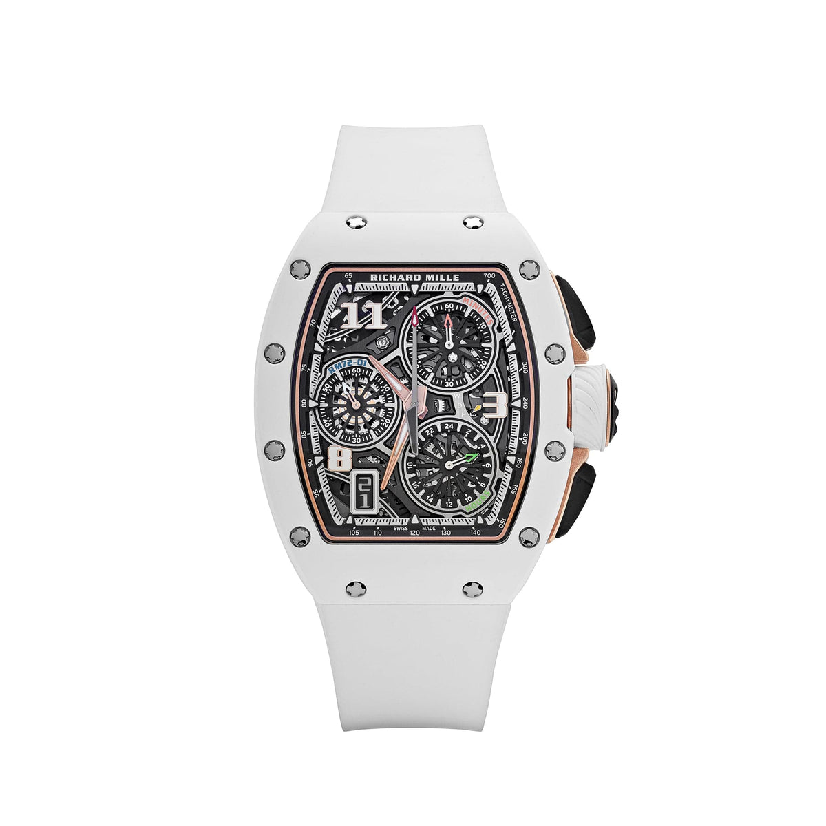 Richard Mille RM 72-01 Lifestyle In-House Chronograph White Ceramic