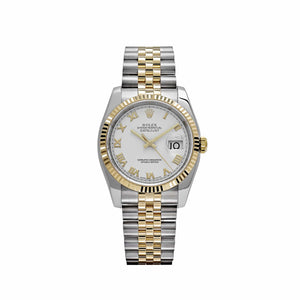 Rolex Datejust 36 126233 Yellow Gold Stainless Steel White Roman Dial Jubilee (2025) — foto 1