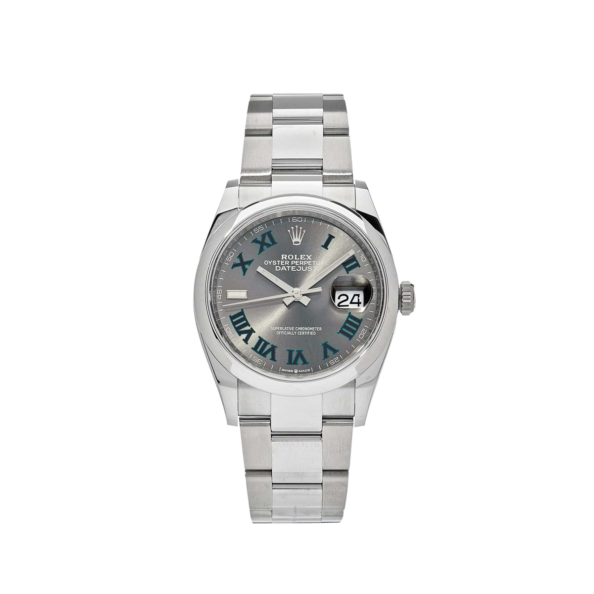 Rolex Datejust 36 126200 Stainless Steel 'Wimbledon' Slate Dial Oyster (2026)