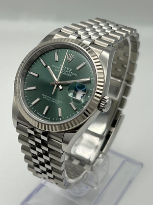Rolex Datejust36 126234 Stainless Steel Mint Green Dial Jubilee (2024) — foto 4