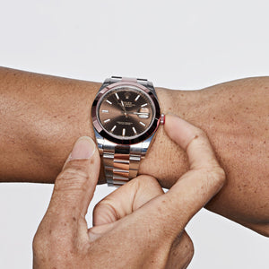Rolex Datejust 41 126301 Stainless Steel Rose Gold Chocolate Dial (2025) — foto 2