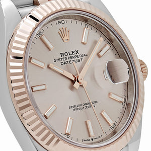 Rolex Datejust 41 126331 Rose Gold Stainless Steel Sundust Dial Jubilee (2024) — foto 5