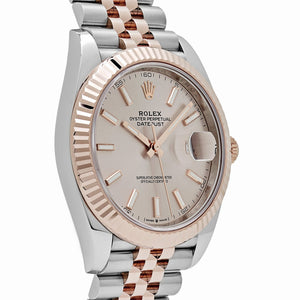 Rolex Datejust 41 126331 Rose Gold Stainless Steel Sundust Dial Jubilee (2024) — foto 4