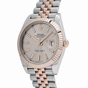 Rolex Datejust 41 126331 Rose Gold Stainless Steel Sundust Dial Jubilee (2024) — foto 3