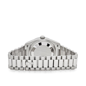 Rolex Day-Date 36 128396TBR Platinum Ice Blue Dial Diamond Bezel (2024) — foto 6
