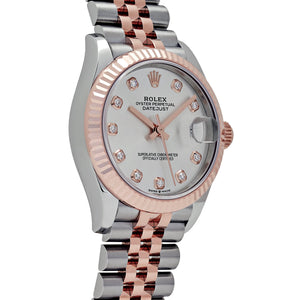 Rolex Datejust 31 278271 'Ladies' Stainless Steel Rose Gold Silver Diamond Dial (2024) — foto 4