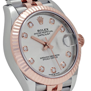 Rolex Datejust 31 278271 'Ladies' Stainless Steel Rose Gold Silver Diamond Dial (2024) — foto 5