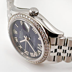 Rolex Datejust 31 278384RBR 'Ladies' Stainless Steel Diamond Bezel Violet Roman Dial Jubilee — foto 4