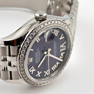 Rolex Datejust 31 278384RBR 'Ladies' Stainless Steel Diamond Bezel Violet Roman Dial Jubilee — foto 3