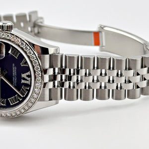 Rolex Datejust 31 278384RBR 'Ladies' Stainless Steel Diamond Bezel Violet Roman Dial Jubilee — foto 5