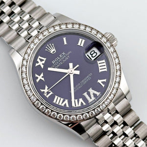 Rolex Datejust 31 278384RBR 'Ladies' Stainless Steel Diamond Bezel Violet Roman Dial Jubilee — foto 2