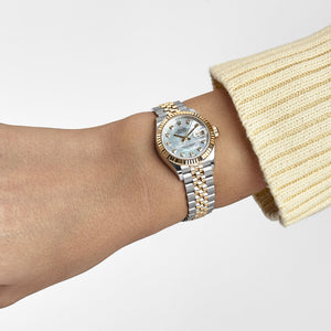Rolex Datejust 28 279173 'Ladies' Stainless Steel Yellow Gold Mother of Pearl Diamond Dial Jubilee (2025) — foto 2