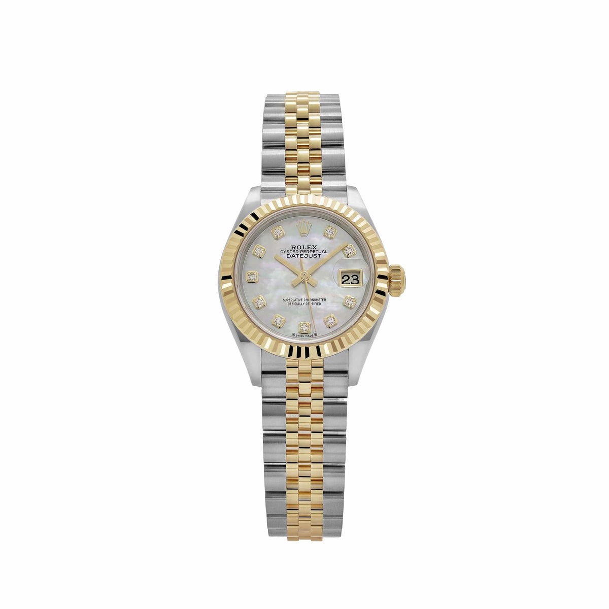 Rolex Datejust 28 279173 'Ladies' Stainless Steel Yellow Gold Mother of Pearl Diamond Dial Jubilee (2025)