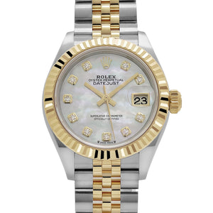 Rolex Datejust 28 279173 'Ladies' Stainless Steel Yellow Gold Mother of Pearl Diamond Dial Jubilee (2025) — foto 4