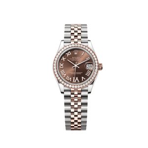 Rolex Datejust 31 278381RBR 'Ladies' Stainless Steel Rose Gold Brown Roman Numerals Diamond Dial Diamond Bezel Jubilee (2025) — foto 1
