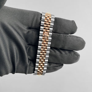 Rolex Datejust 31 278381RBR 'Ladies' Stainless Steel Rose Gold Brown Roman Numerals Diamond Dial Diamond Bezel Jubilee (2025) — foto 10