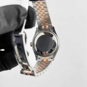 Rolex Datejust 31 278381RBR 'Ladies' Stainless Steel Rose Gold Brown Roman Numerals Diamond Dial Diamond Bezel Jubilee (2025) — foto 9