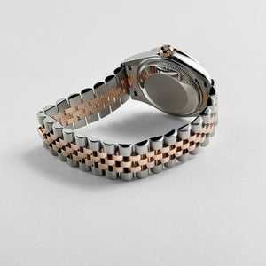 Rolex Datejust 31 278381RBR 'Ladies' Stainless Steel Rose Gold Brown Roman Numerals Diamond Dial Diamond Bezel Jubilee (2025) — foto 7