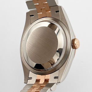 Rolex Datejust 36 126231 Rose Gold Stainless Steel Dark Rhodium Roman Numerals Diamond Dial Jubilee (2020) — foto 8