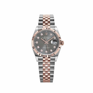 Rolex Datejust 36 126231 Rose Gold Stainless Steel Slate Motif Diamond Dial (2023) — foto 1