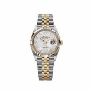 Rolex Datejust 36 126233 Stainless Steel Yellow Gold Mother of Pearl Diamond Dial Jubilee (2021) — foto 1
