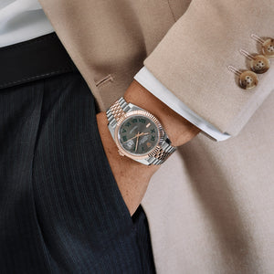 Rolex Datejust 41 126331 Rose Gold Stainless Steel Wimbledon Dial Jubilee (2024) — foto 3