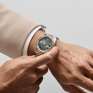Rolex Datejust 41 126331 Rose Gold Stainless Steel Wimbledon Dial Jubilee (2024) — foto 2