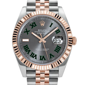 Rolex Datejust 41 126331 Rose Gold Stainless Steel Wimbledon Dial Jubilee (2024) — foto 4