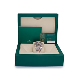 Rolex Datejust 41 126331 Rose Gold Stainless Steel Wimbledon Dial Jubilee (2024) — foto 5