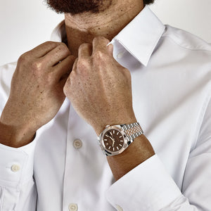 Rolex Datejust 41 126331 Stainless Steel Rose Gold Chocolate Dial Jubilee (2023) — foto 3