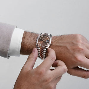 Rolex Datejust 41 126331 Stainless Steel Rose Gold Chocolate Diamond Dial Jubilee (2025) — foto 2