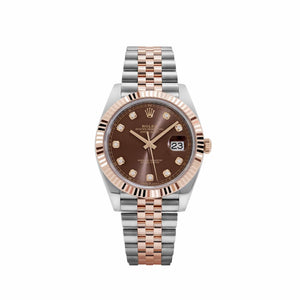Rolex Datejust 41 126331 Stainless Steel Rose Gold Chocolate Diamond Dial Jubilee (2025) — foto 1