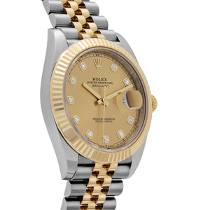 Rolex Datejust 41 126333 Yellow Gold Stainless Steel Champagne Diamond Dial Jubilee (2025) — foto 5