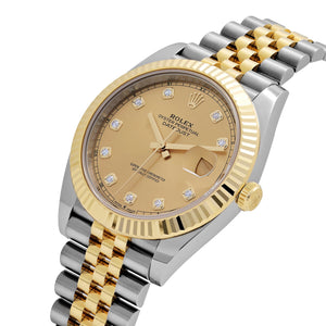 Rolex Datejust 41 126333 Yellow Gold Stainless Steel Champagne Diamond Dial Jubilee (2025) — foto 4