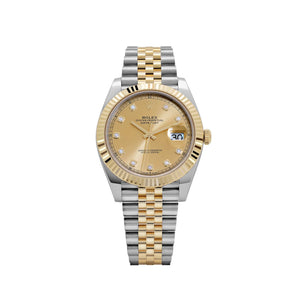 Rolex Datejust 41 126333 Yellow Gold Stainless Steel Champagne Diamond Dial Jubilee (2025) — foto 1